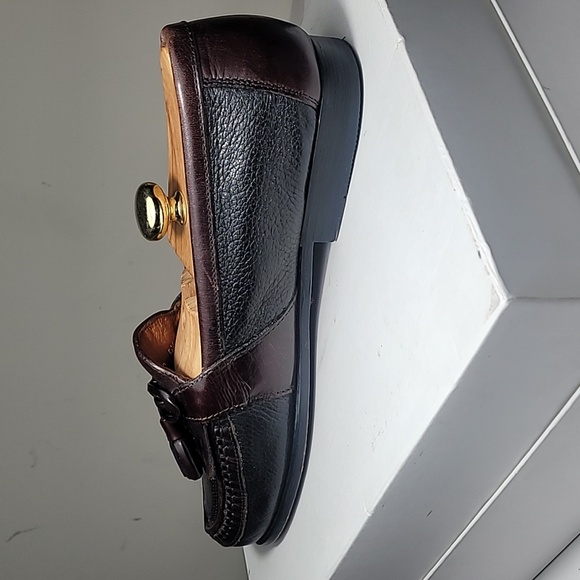 Johnston & Murphy Passport brown leather kilted tasseled loafers size 9.5M - Picture 5 of 8